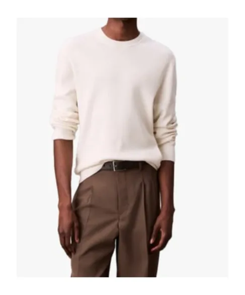 Textured Crewneck Sweater