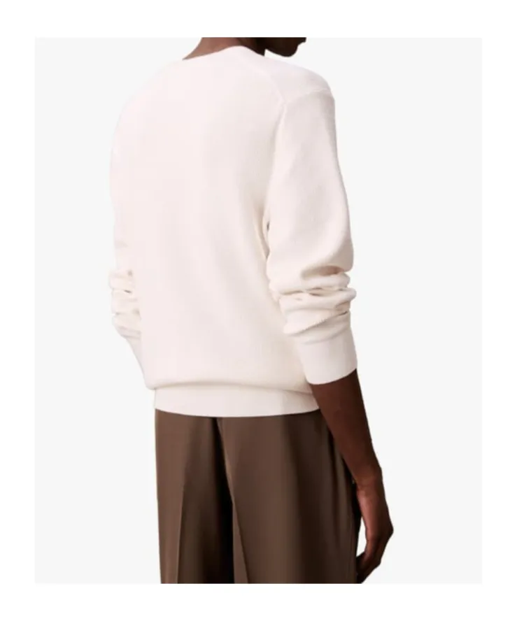 Textured Crewneck Sweater