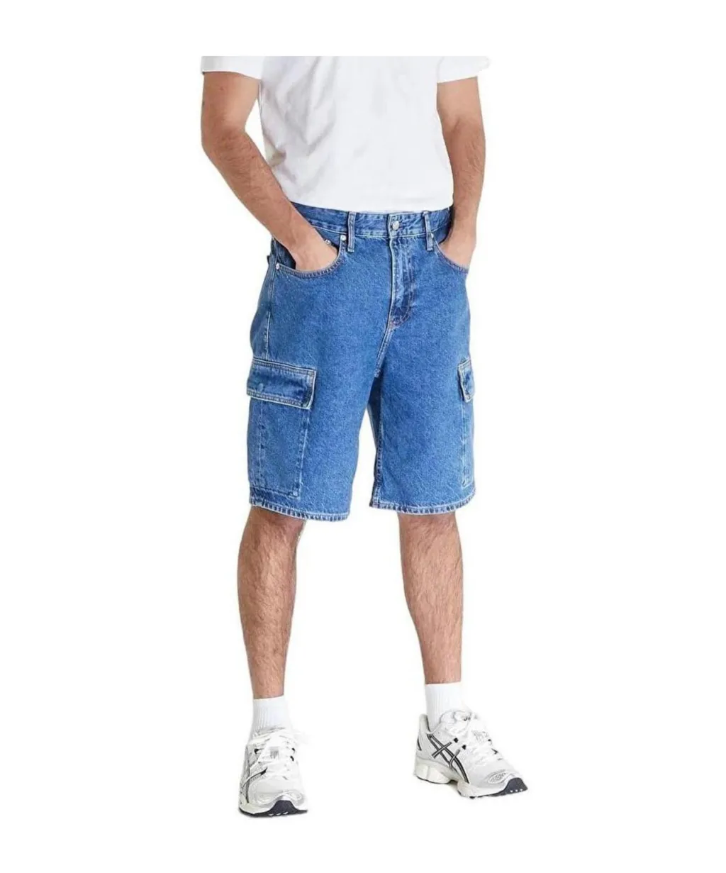 Denim Cargo Shorts