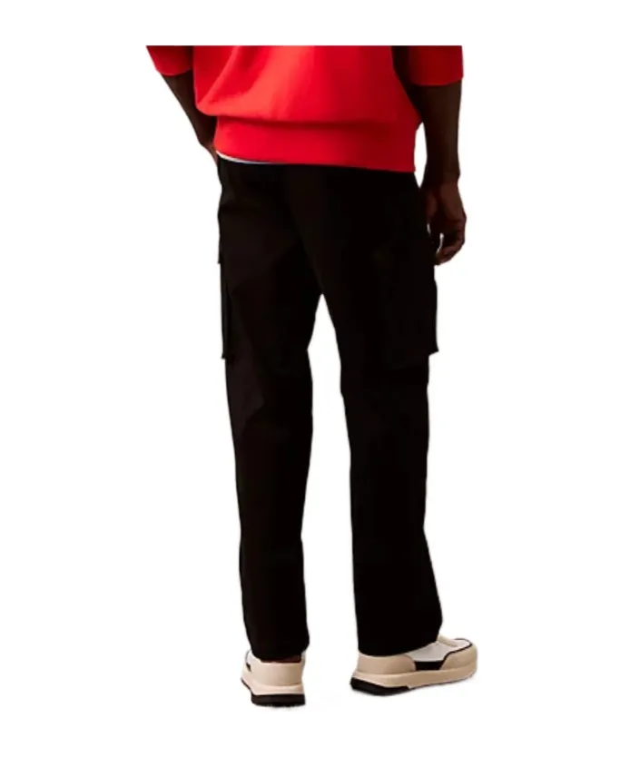 Cotton Stretch Straight Fit Cargo Trousers