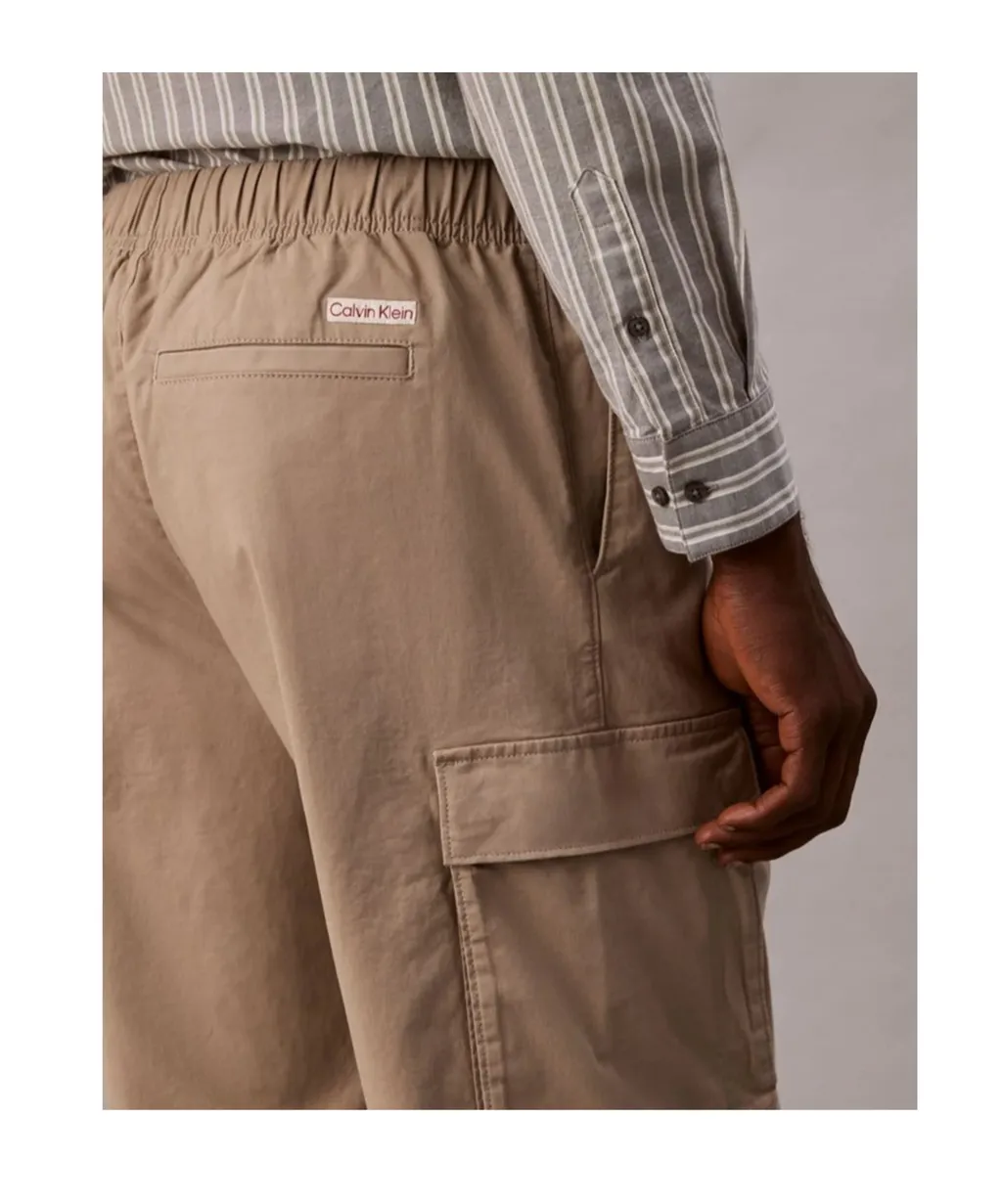 Straight Cotton Cargo Pants