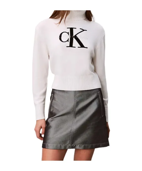 Soft Chenille Roll Neck Jumper