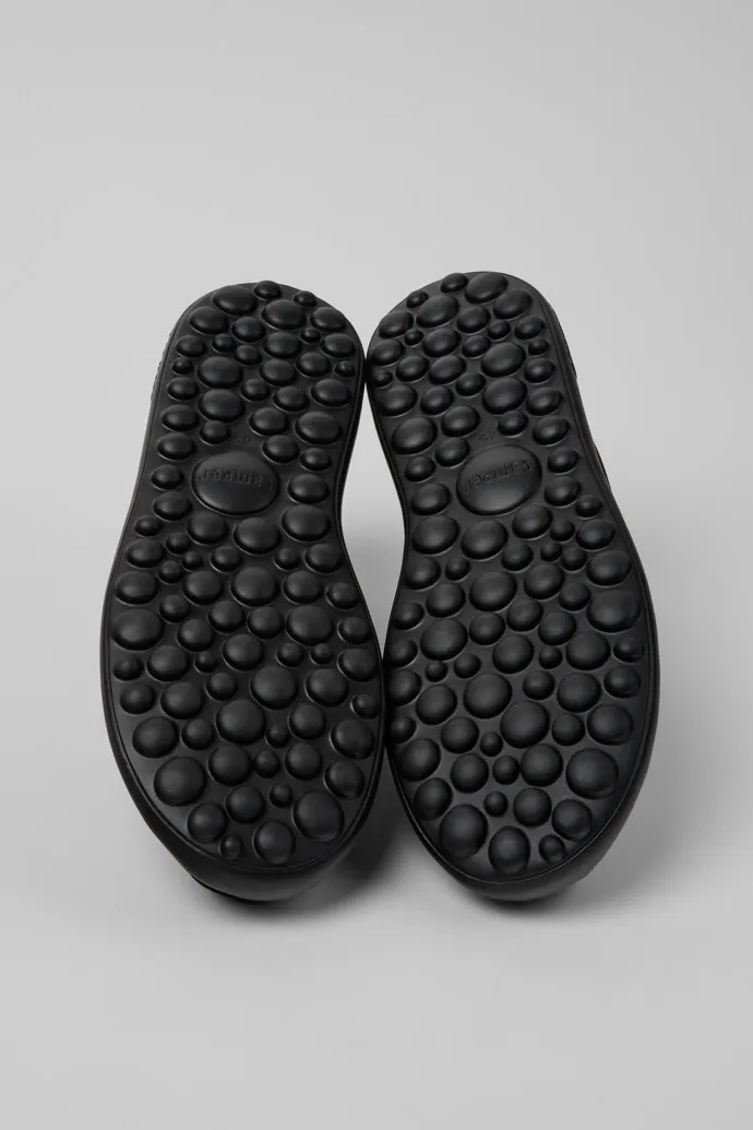 Black Leather And Nubuk Sneakers