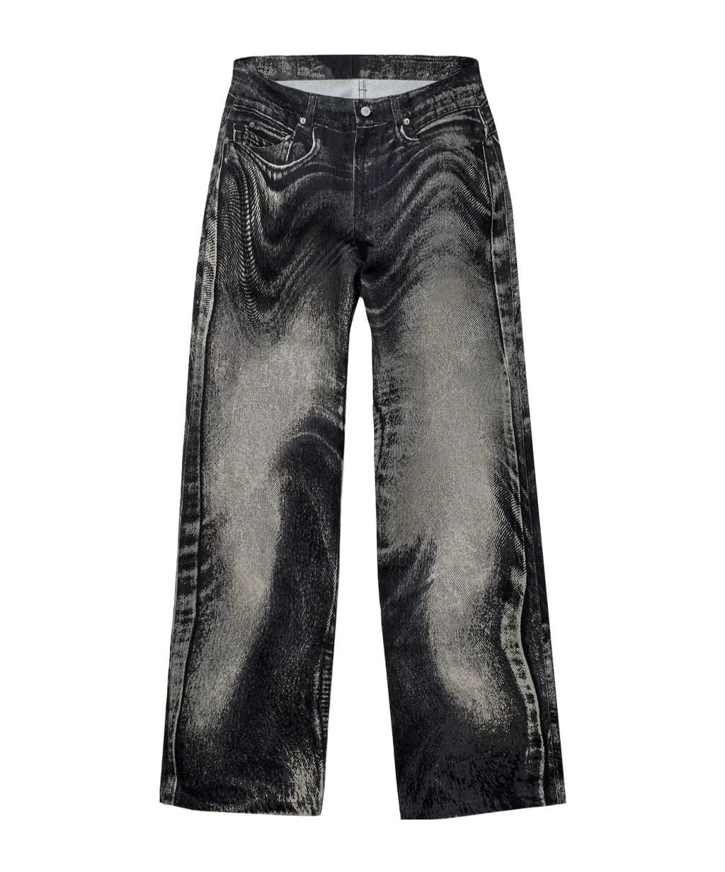 Abstract-Pattern Jeans