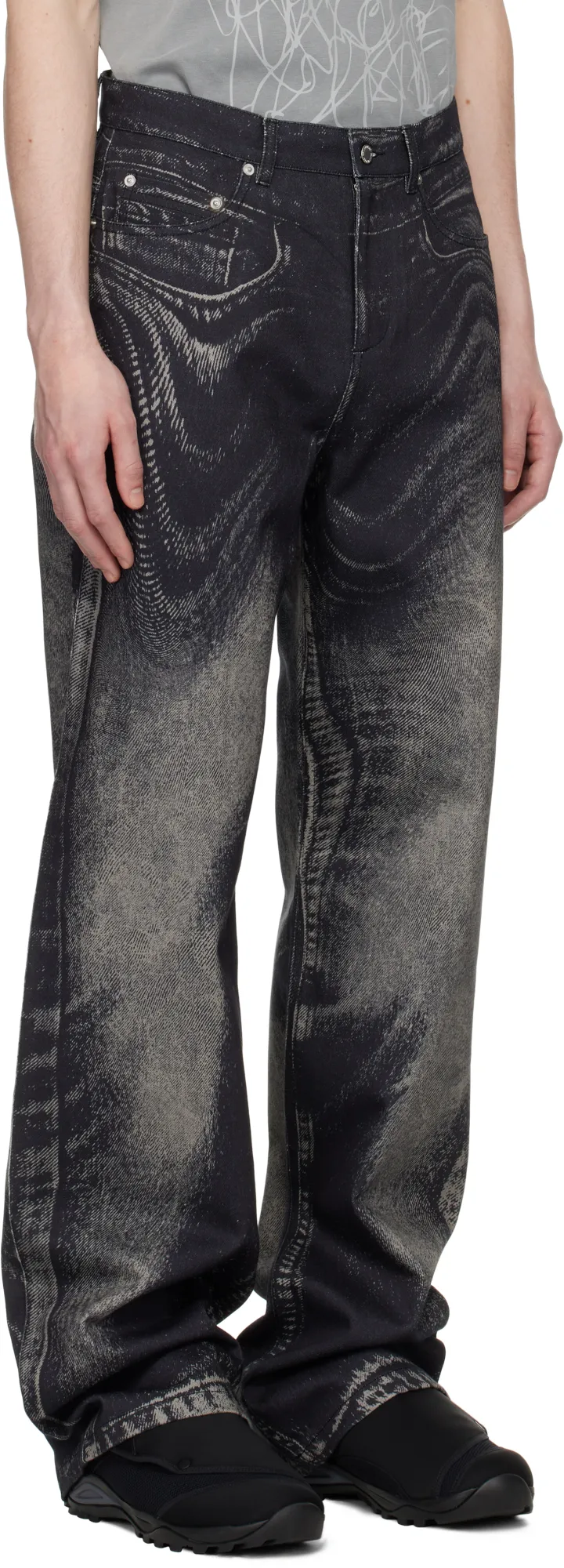 Abstract-Pattern Jeans
