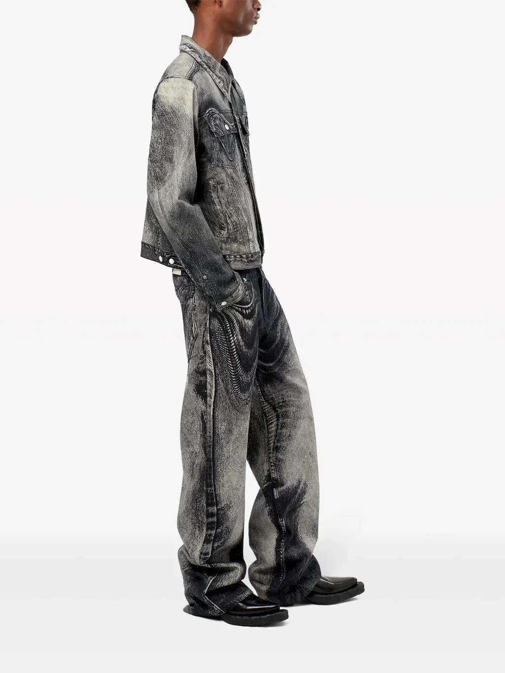 Abstract-Pattern Jeans