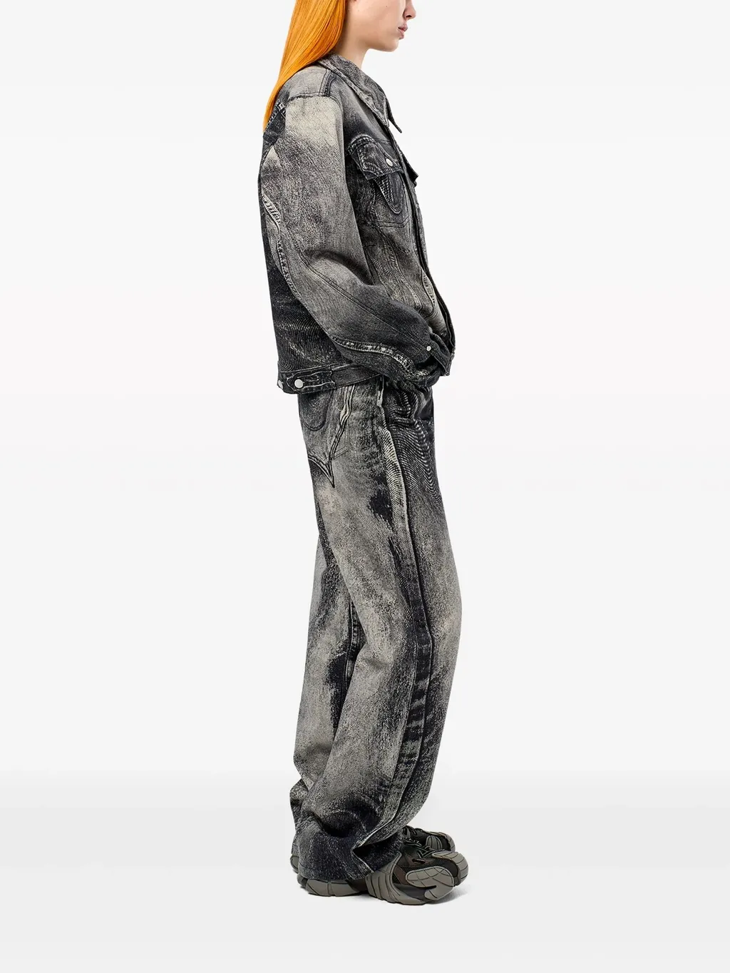 Abstract-Pattern Jeans