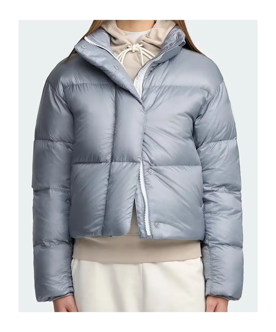 Cypress Cropped Puffer White Label