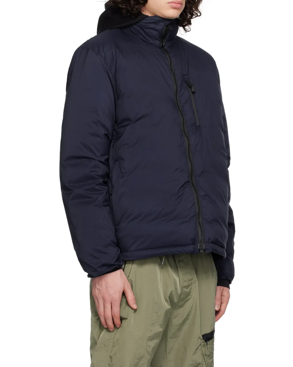 Down-Feather Logo-Patch Jacket