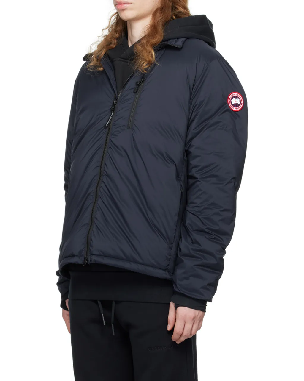 Down-Feather Logo-Patch Jacket