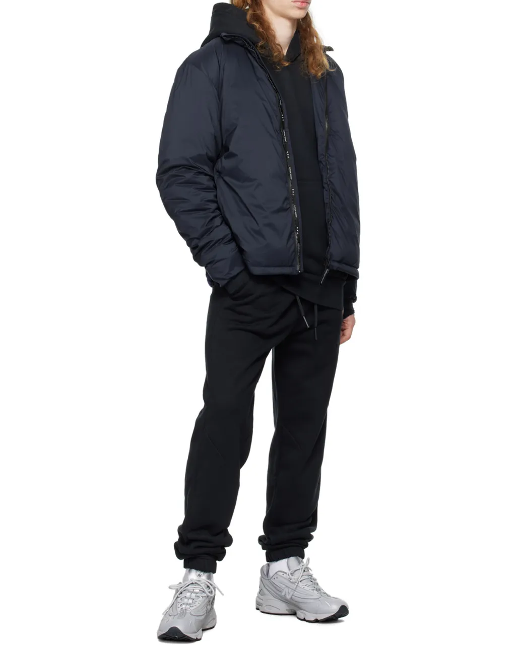 Down-Feather Logo-Patch Jacket