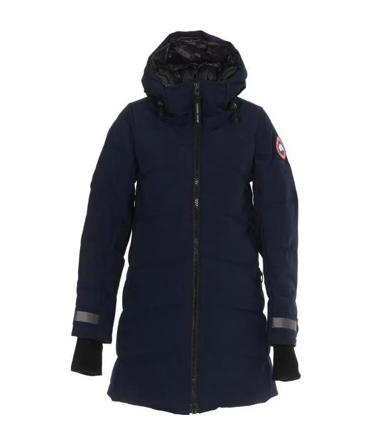Logo Patch Sleeve Padded Coat