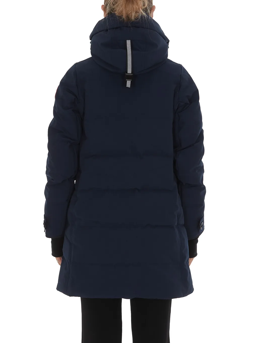 Logo Patch Sleeve Padded Coat
