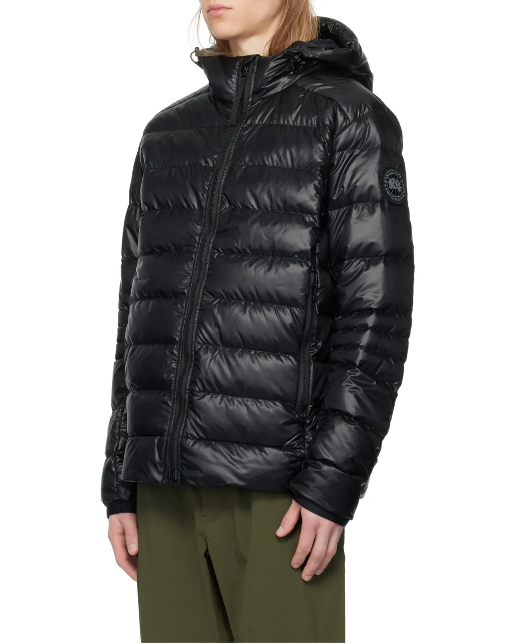 Logo-Patch Hooded Puffer Jacket