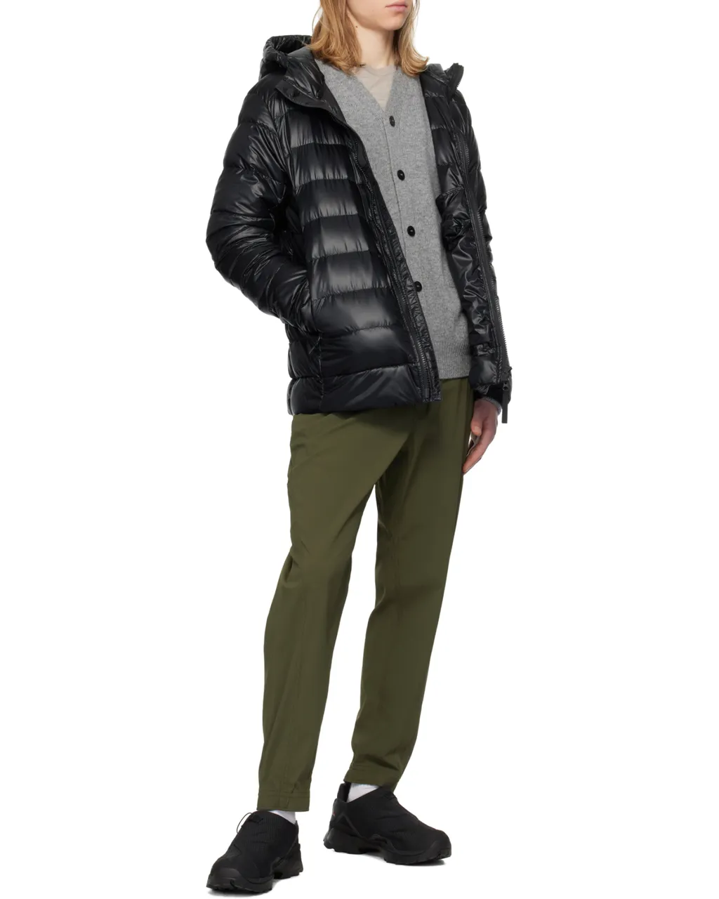 Logo-Patch Hooded Puffer Jacket