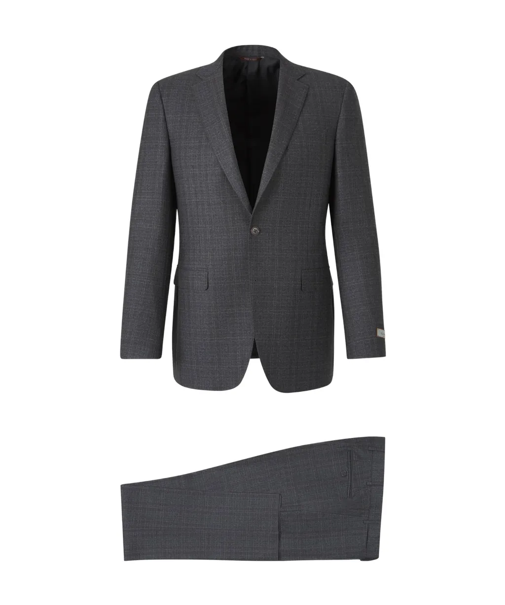 Checked Two-Piece Suit