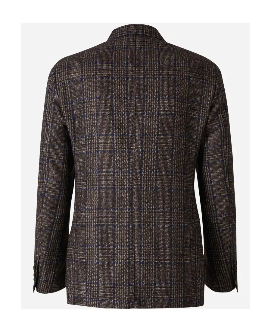Plaid-Check Single-Breasted Blazer