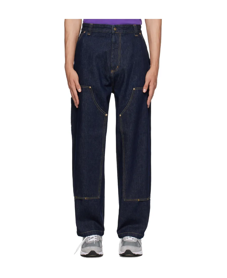 Logo-Patch Cotton Jeans