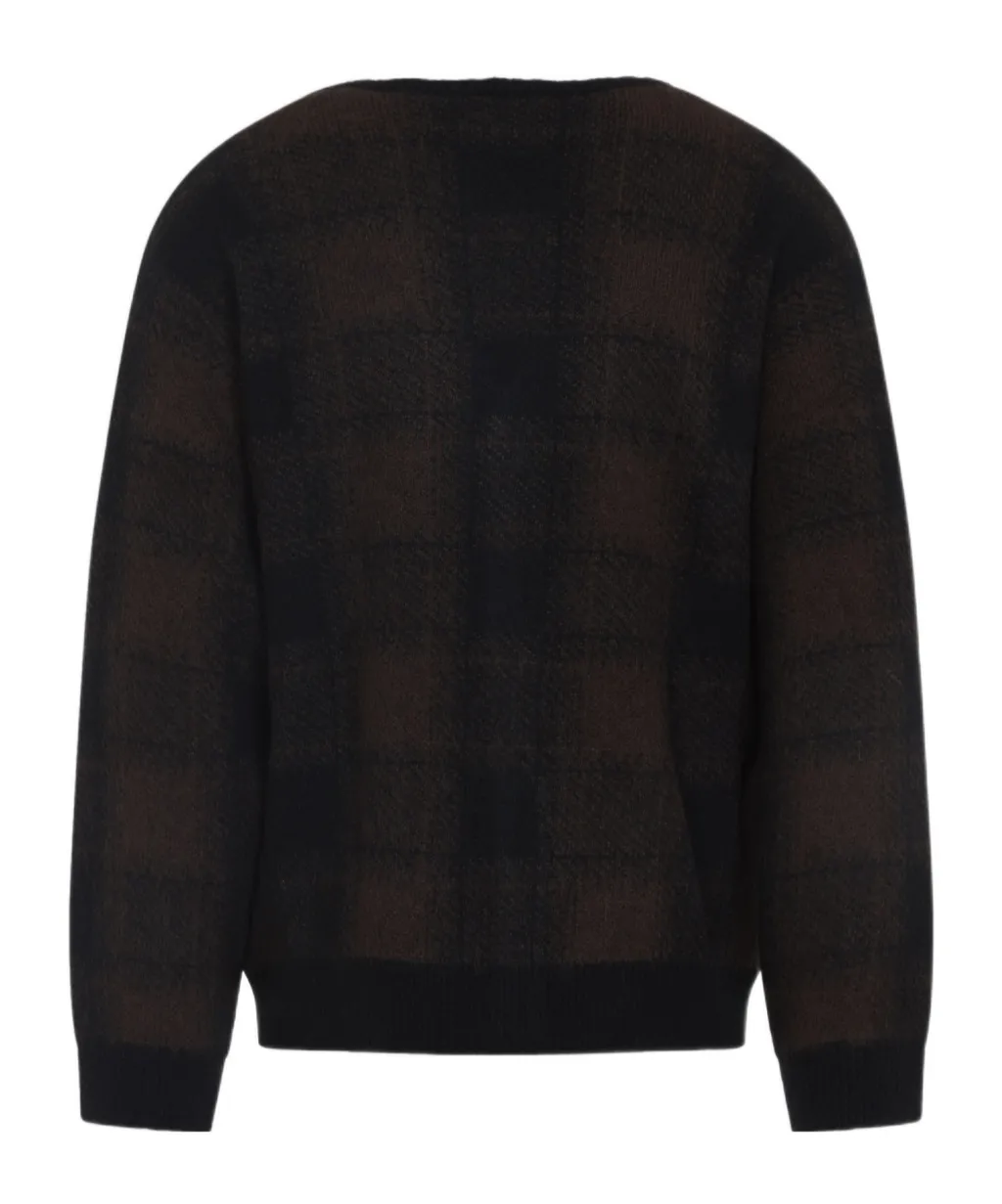 Long-Sleeved Knitted Cardigan
