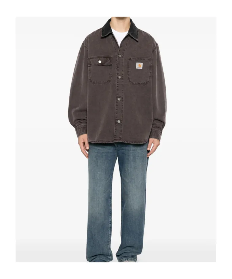 Mitch Logo Patch Denim Shirt