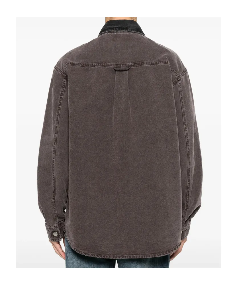Mitch Logo Patch Denim Shirt