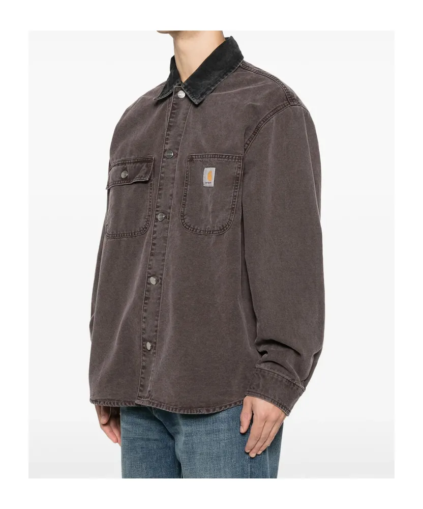 Mitch Logo Patch Denim Shirt