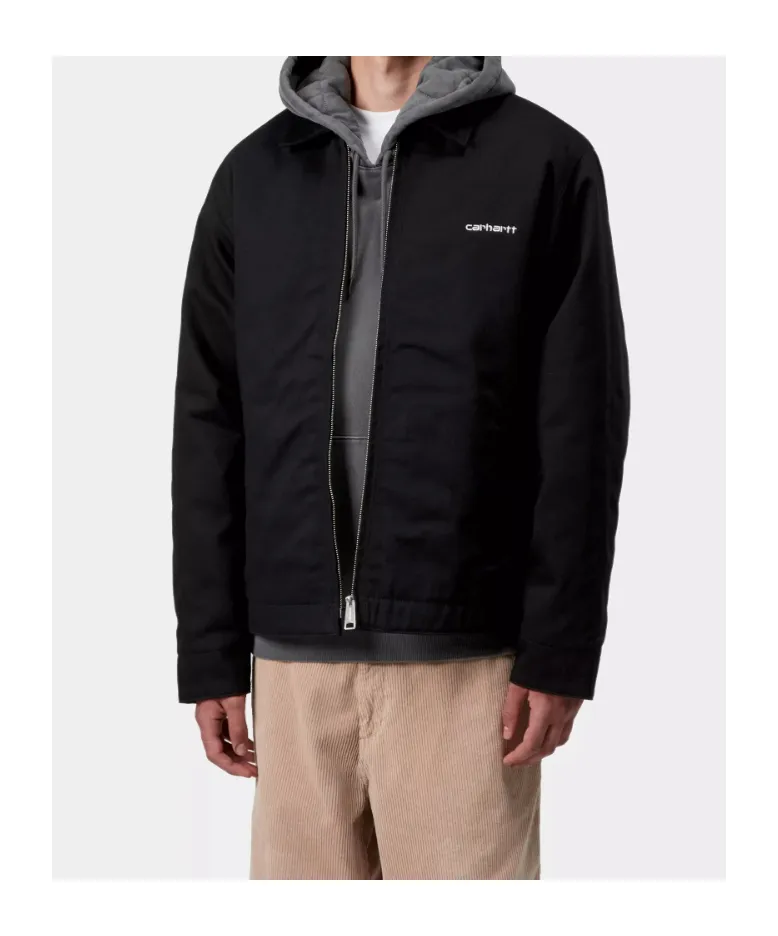 Logo Embroidered Zip-Up Jacket