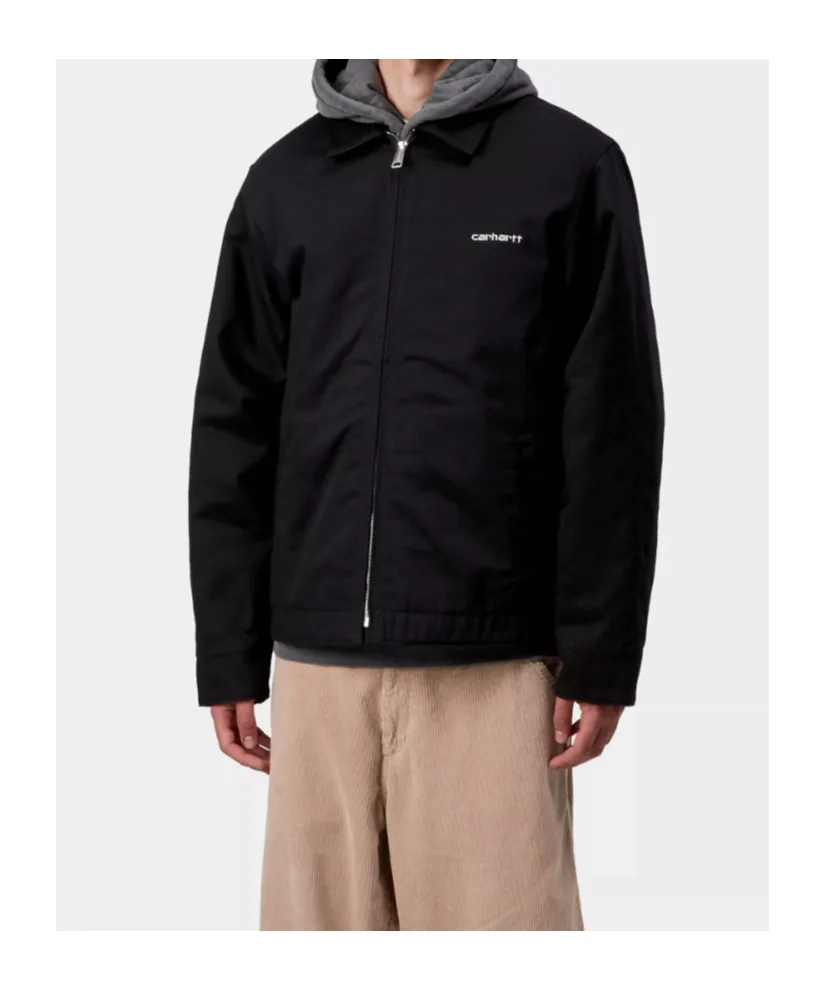 Logo Embroidered Zip-Up Jacket