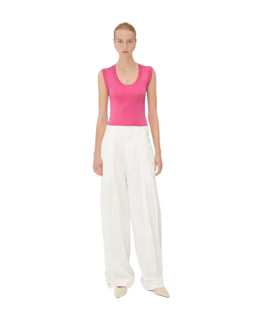 Sleeveless Knitted Vest Top