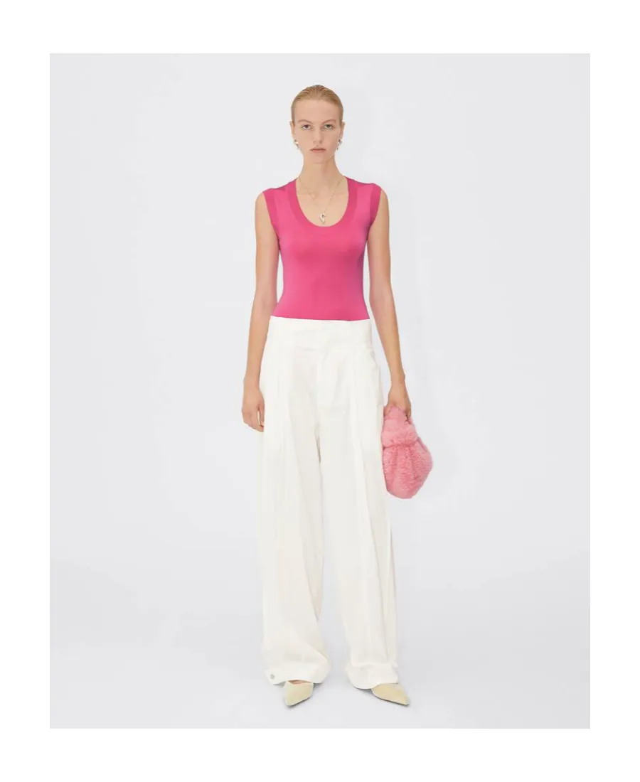 Sleeveless Knitted Vest Top