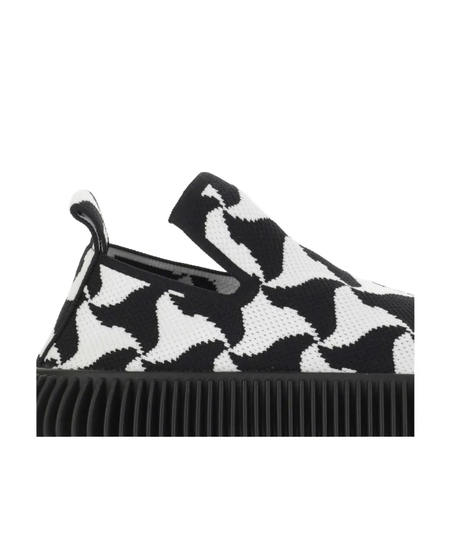 Interwoven Designed Slip-On Sneakers