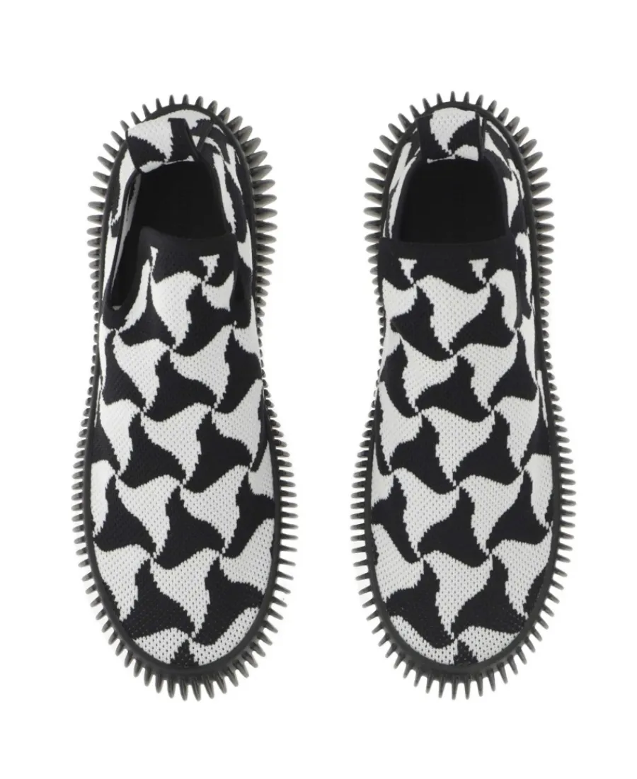 Interwoven Designed Slip-On Sneakers