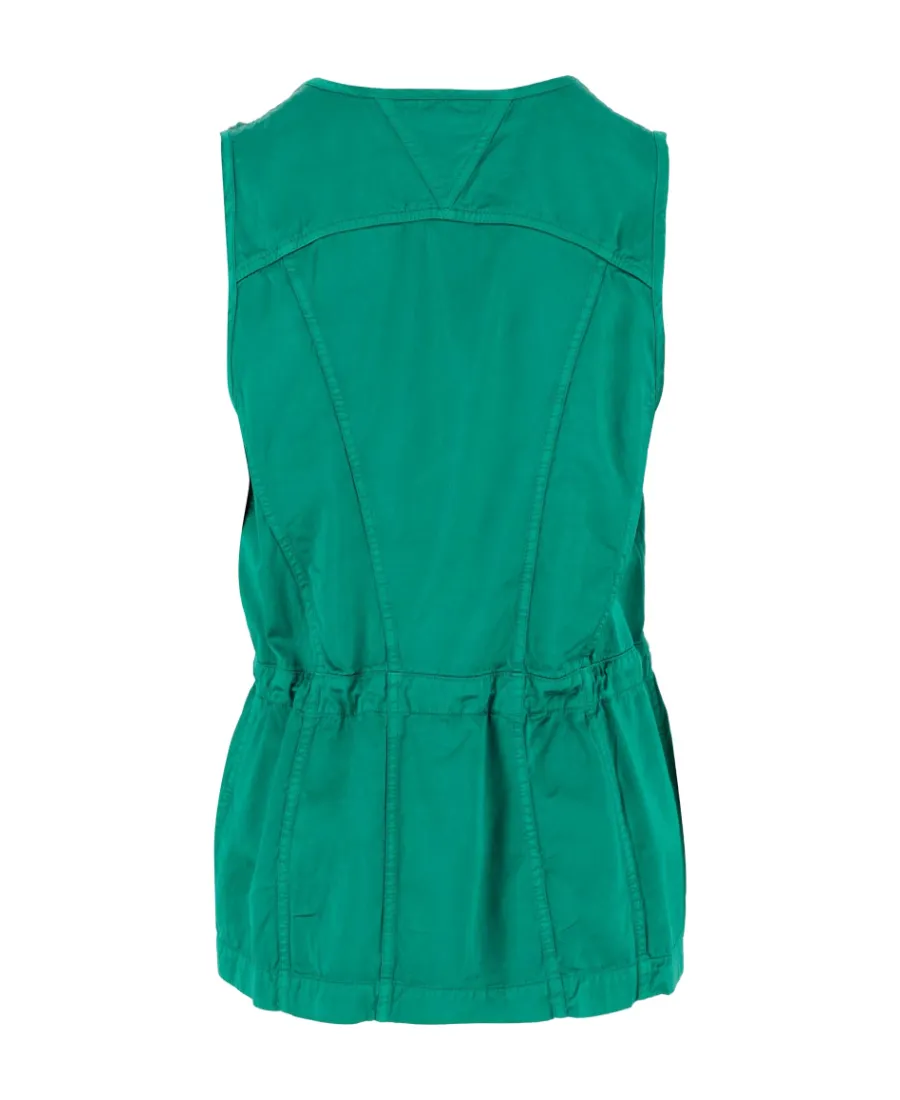 Sleeveless Satin Top