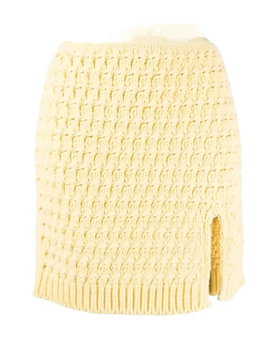 High-Waisted Knitted Skirt
