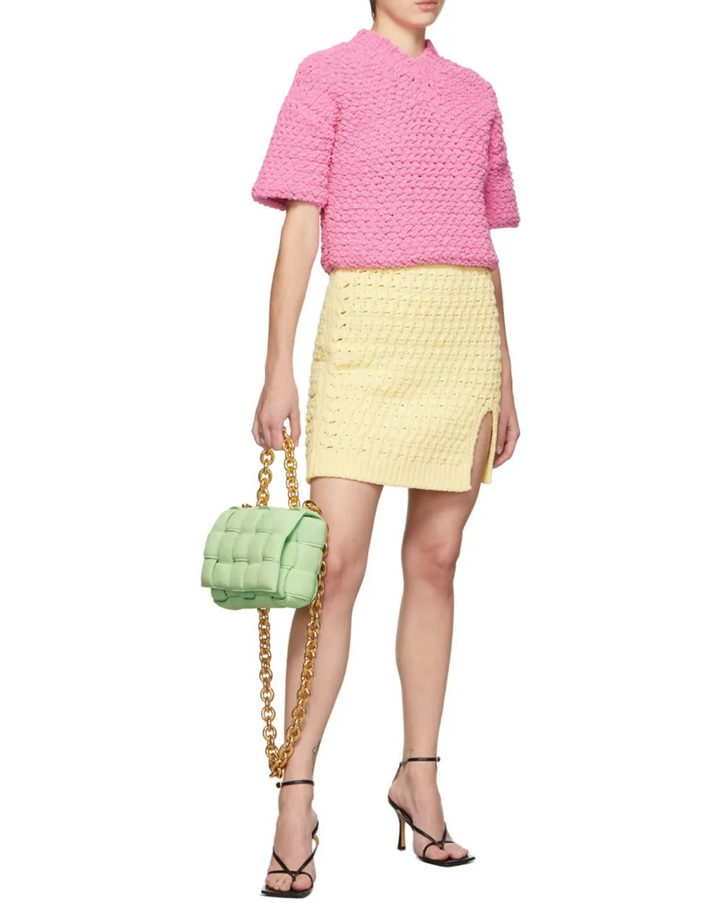 High-Waisted Knitted Skirt