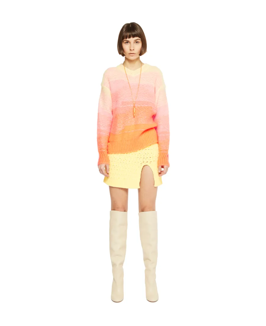 High-Waisted Knitted Skirt