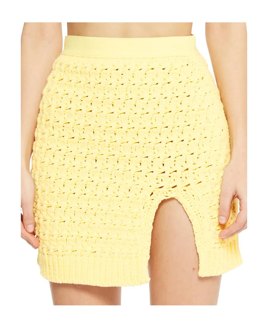High-Waisted Knitted Skirt