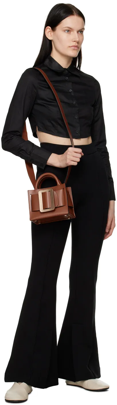 Logo Folding Cover Shoulder Bag
