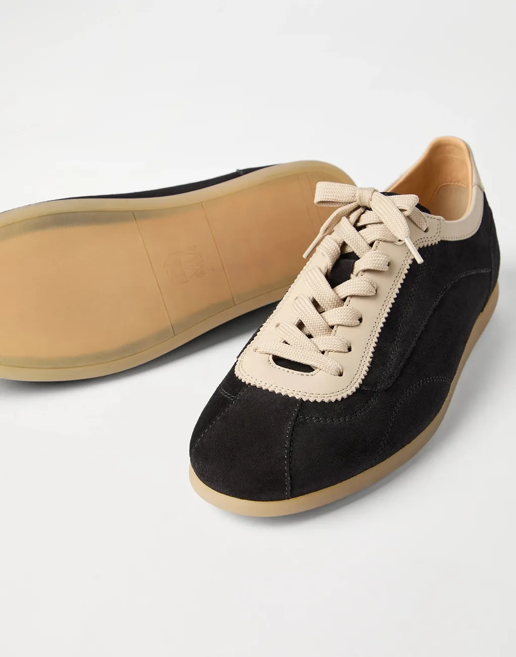 Suede Panelled Sneakers