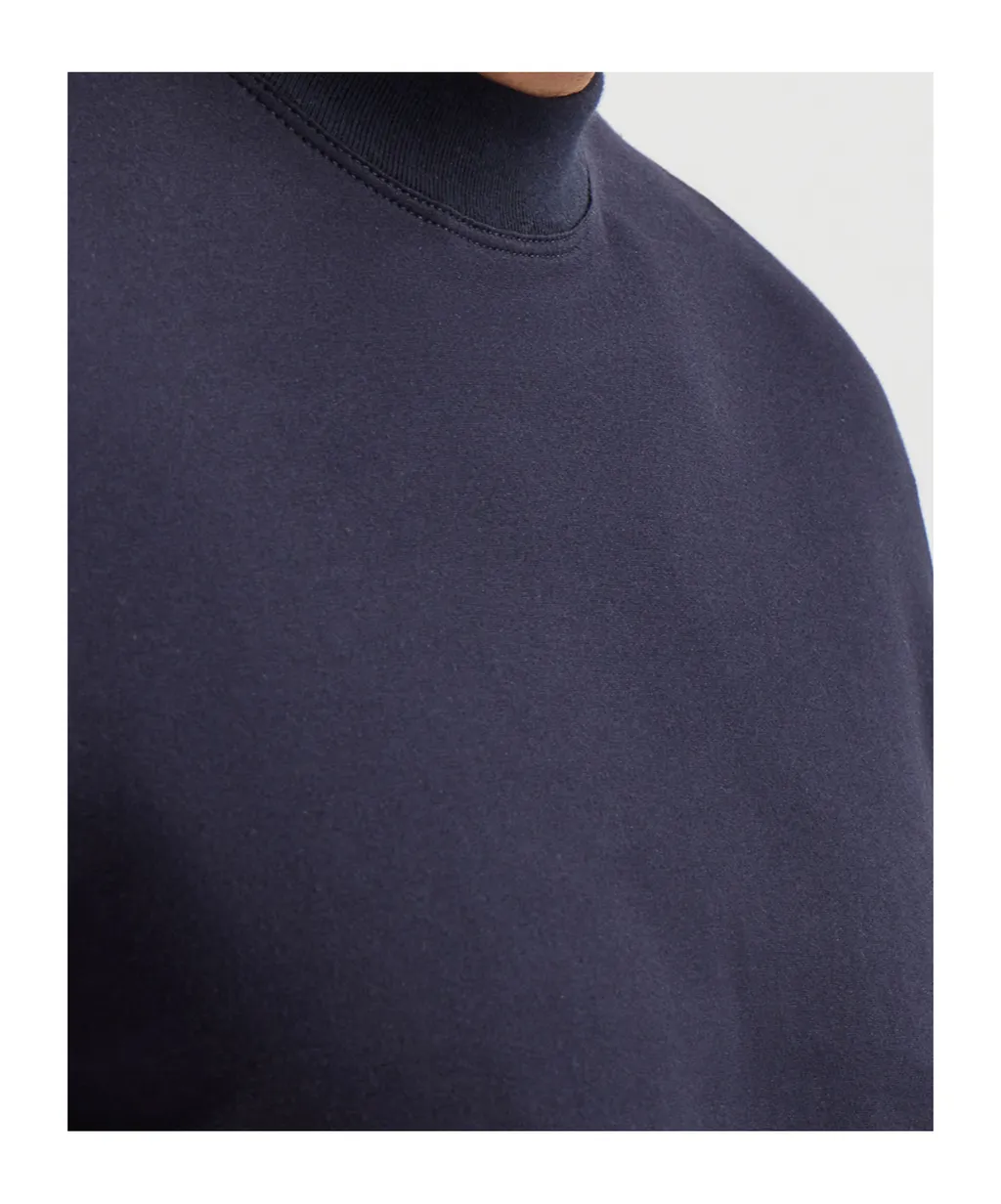 Jersey Mock Neck T-Shirt