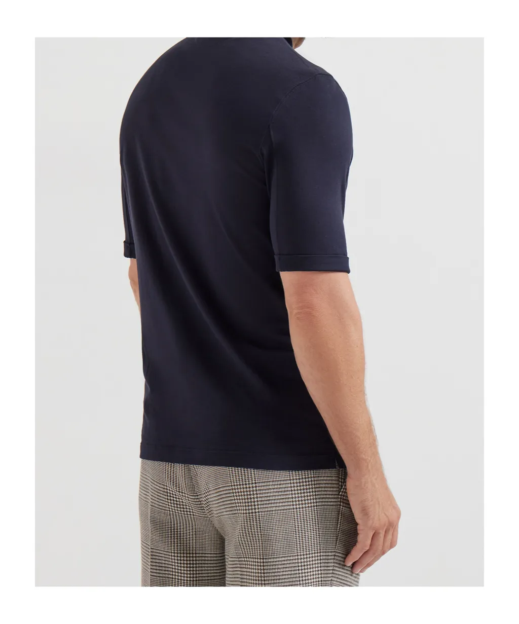 Jersey Mock Neck T-Shirt