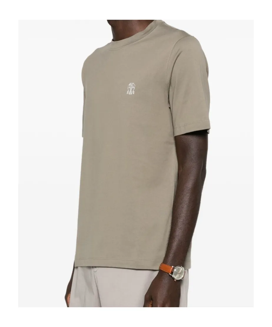 Logo Embroidered Crewneck T-Shirt