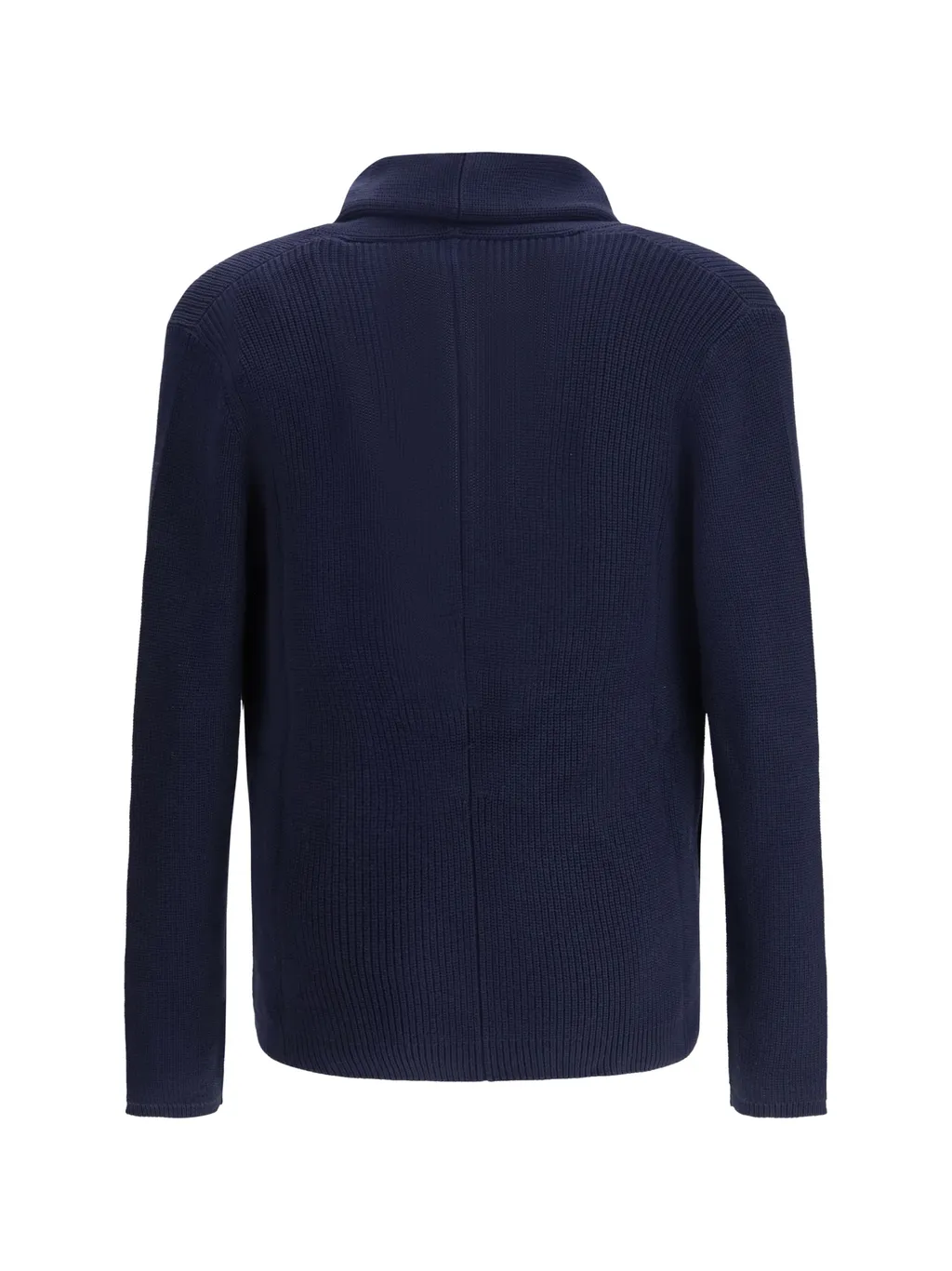 Shawl-Collar Double-Breasted Cardigan