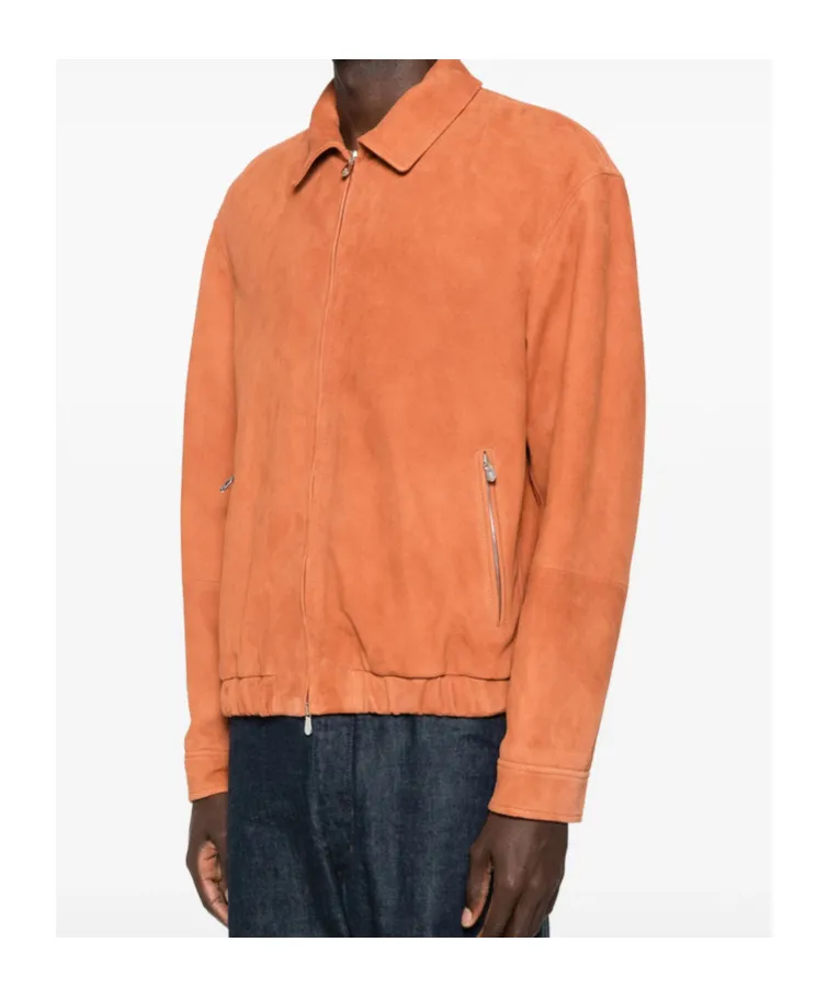 Suede Bomber Jacket