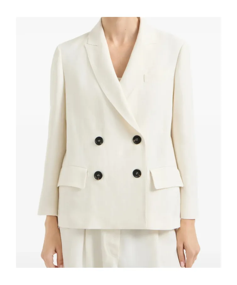 Double-Breasted Tailored Blazer