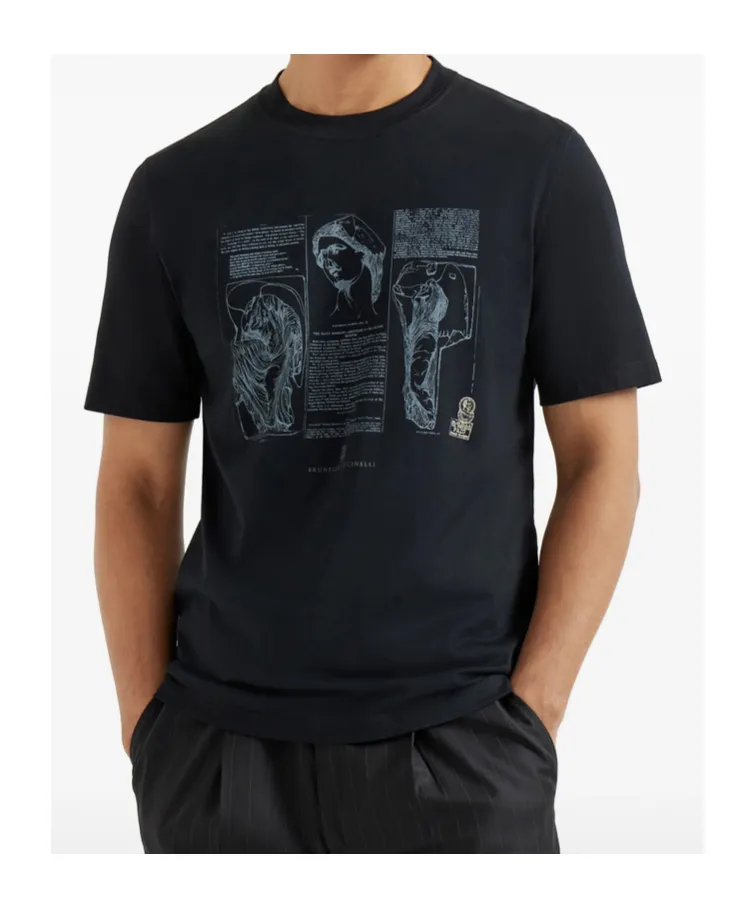Print Crew-Neck T-Shirt
