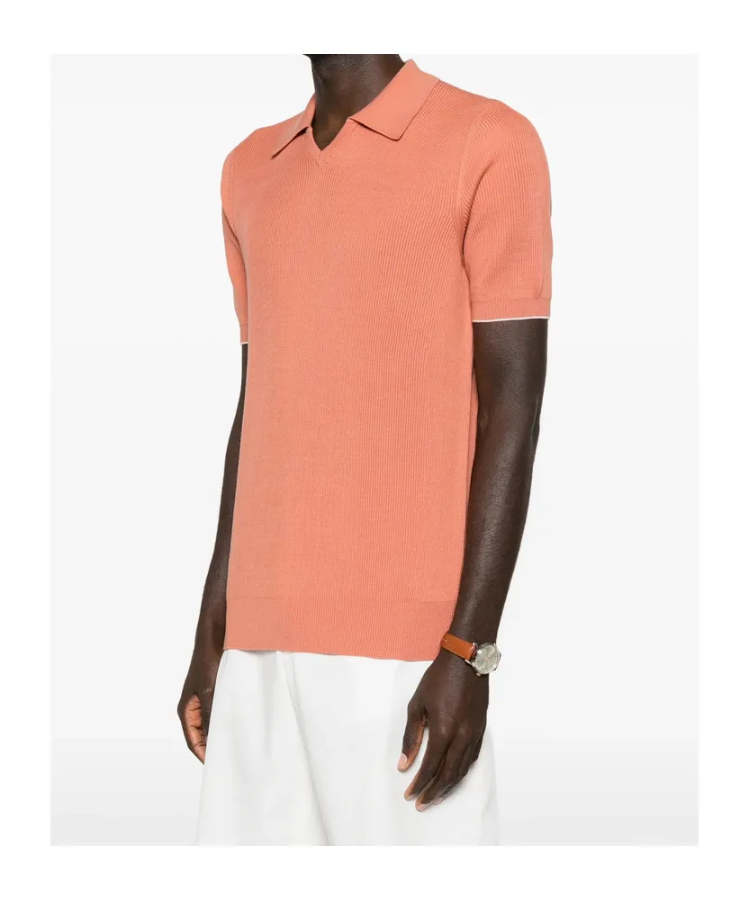 V-Neck Ribbed T-Shirt