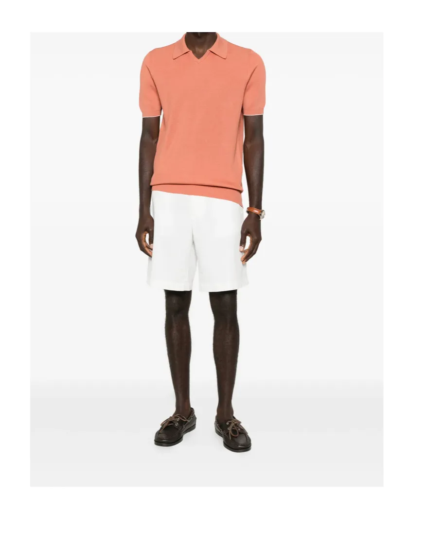 V-Neck Ribbed T-Shirt