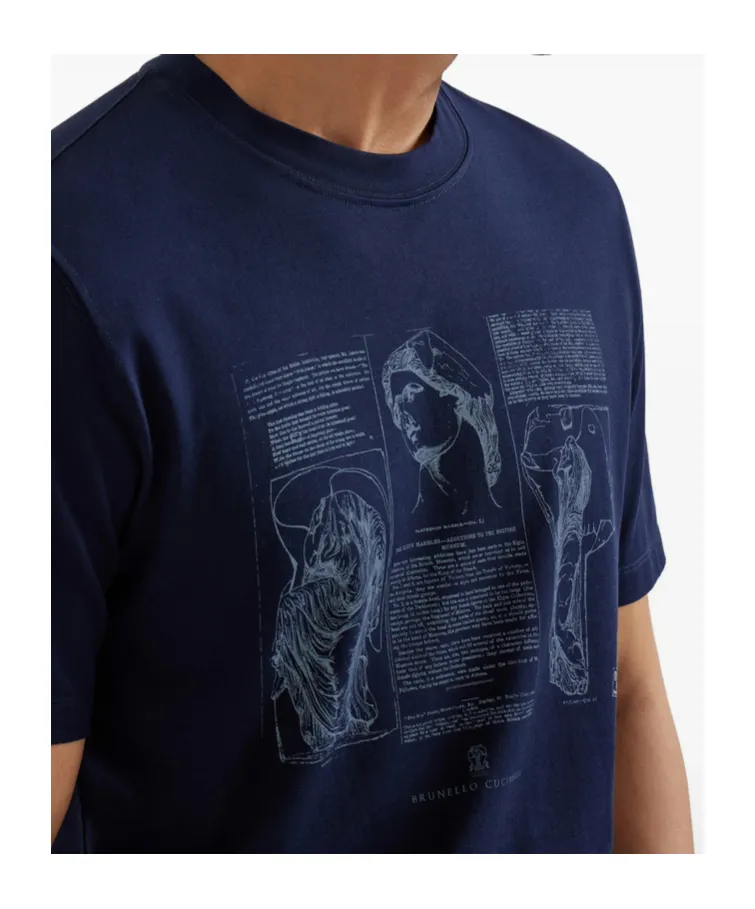 Crew-Neck Graphic-Print T-Shirt