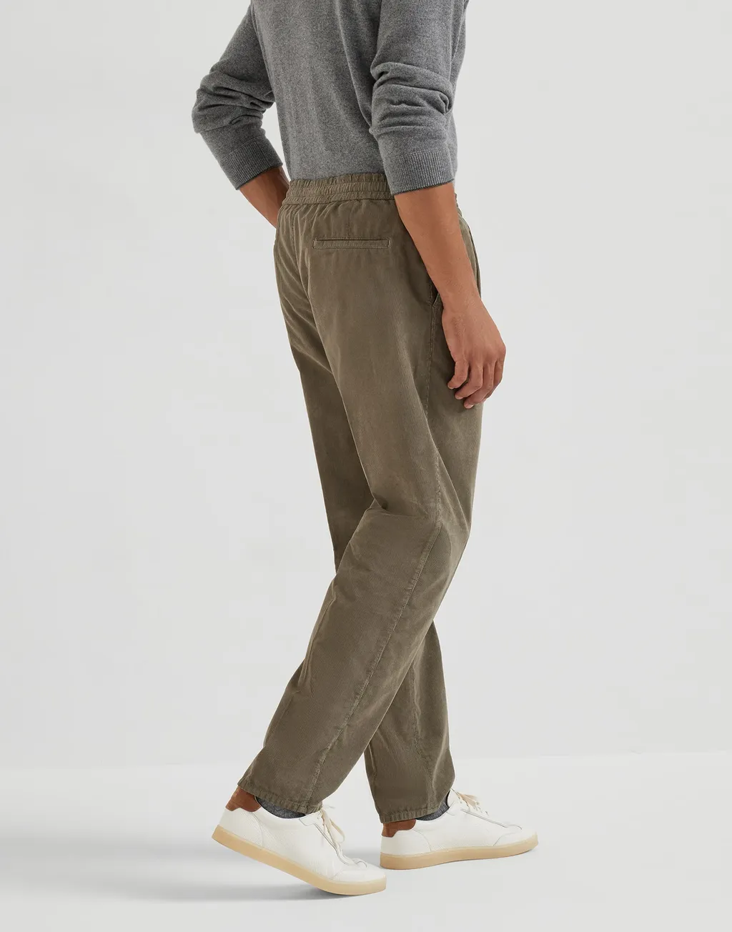 Garment-Dyed Corduroy Trousers